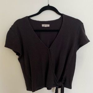 Madewell Texture & Thread - wrap tie top